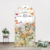 Lofaris Floral Spring Love In Bloom Wedding Arch Backdrop
